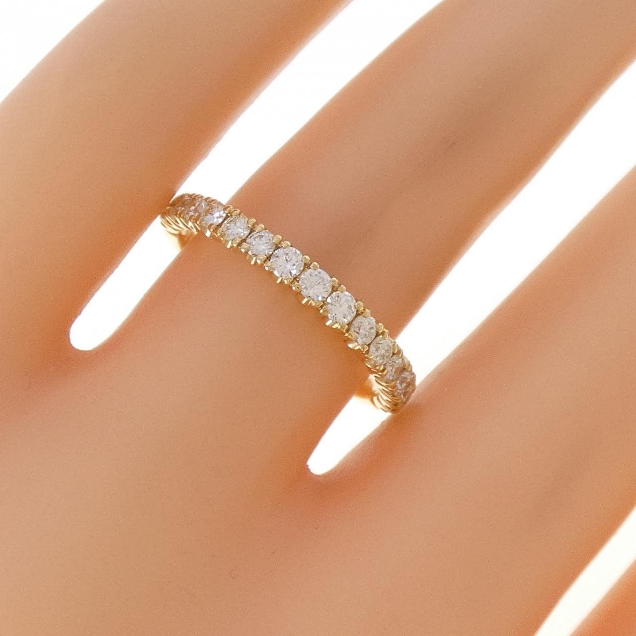 K18YG ダイヤモンド リング 0.48CT