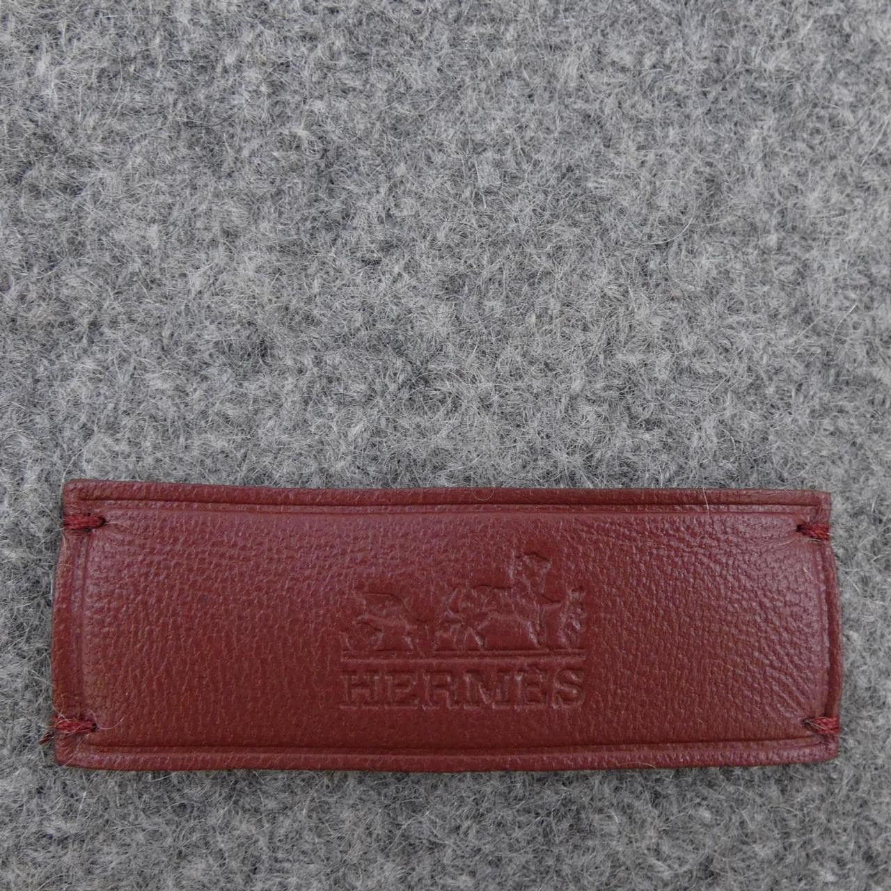 エルメス HERMES タータンポケット キュイール アップリケ H259150S MUFFLER