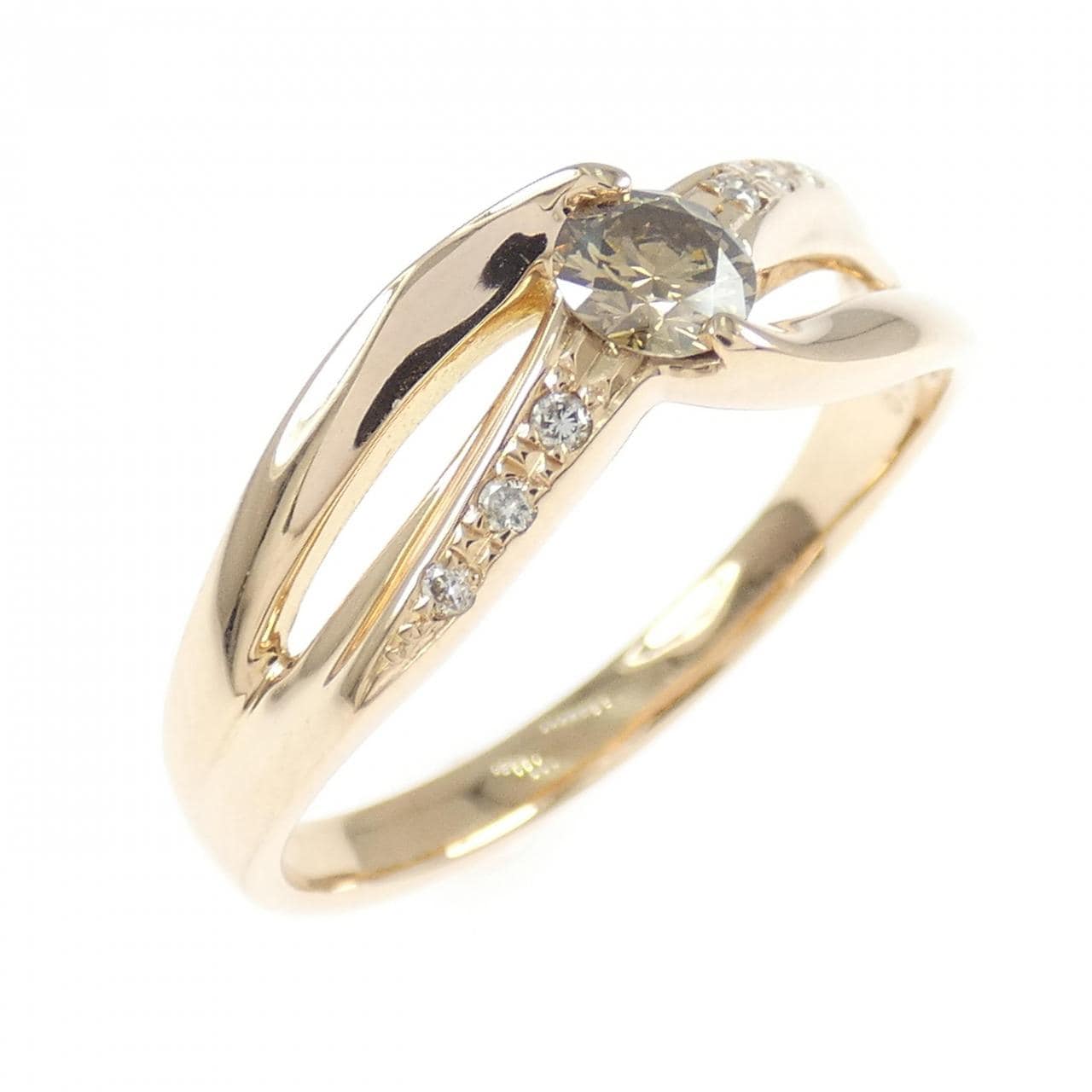 K18PG ダイヤモンド リング 0.34CT
