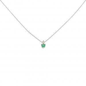PT950 エメラルド ネックレス 0.20CT