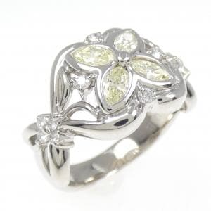 PT フラワー ダイヤモンド リング 0.55CT