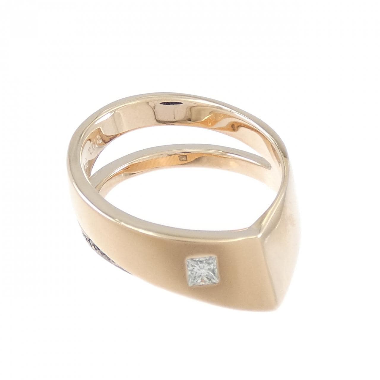 K18PG サファイヤ リング 0.13CT