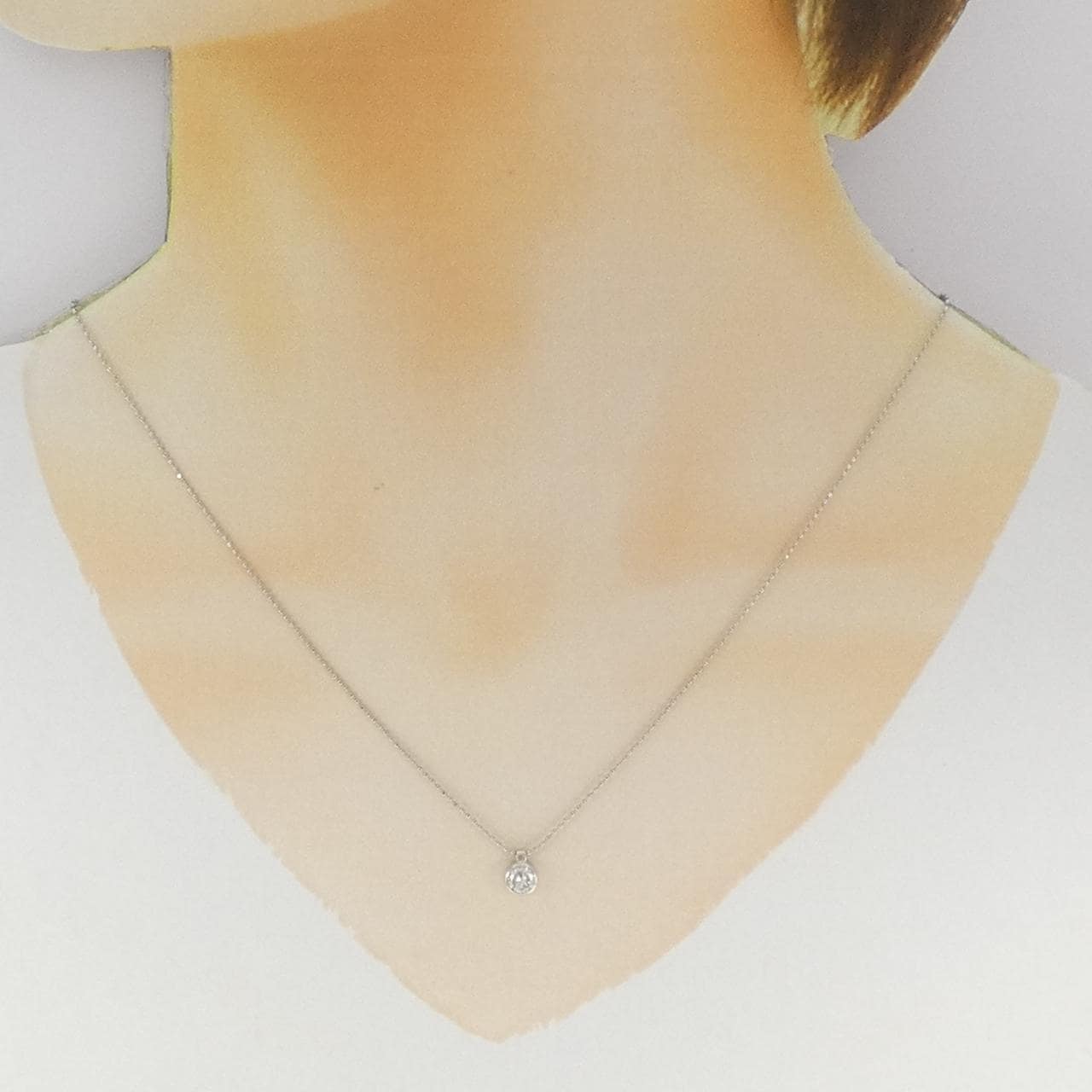 PT900/PT850 ダイヤモンド ネックレス 0.376CT