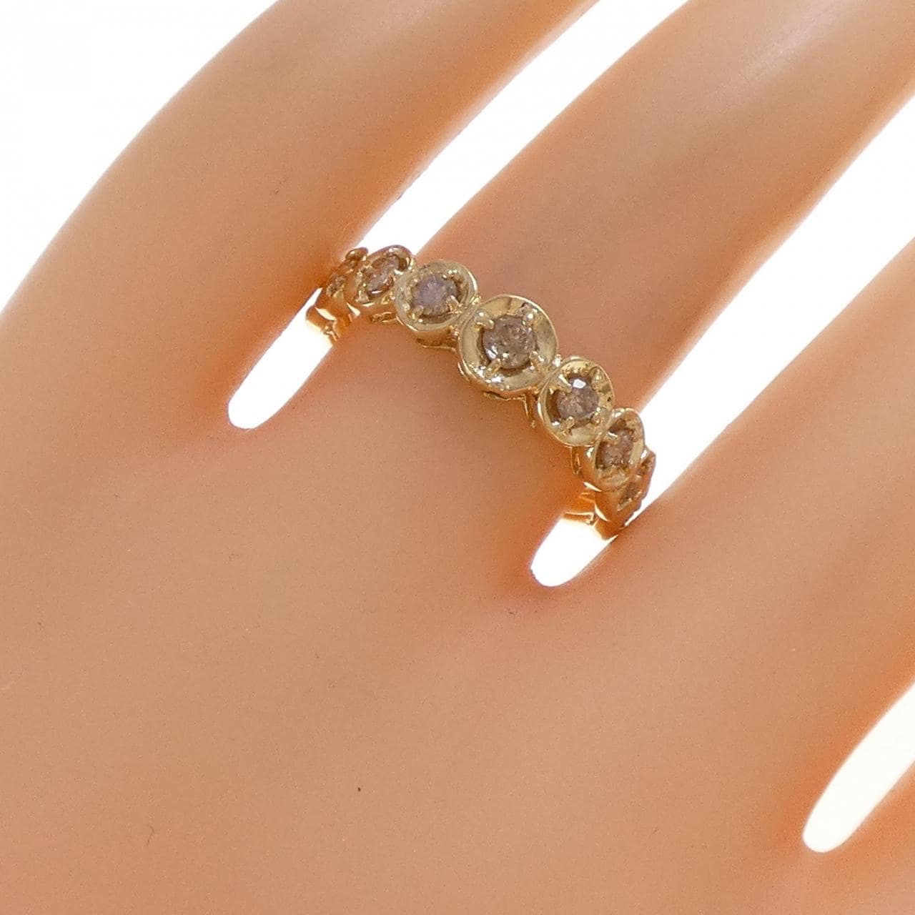 K18YG ダイヤモンド リング 0.5CT