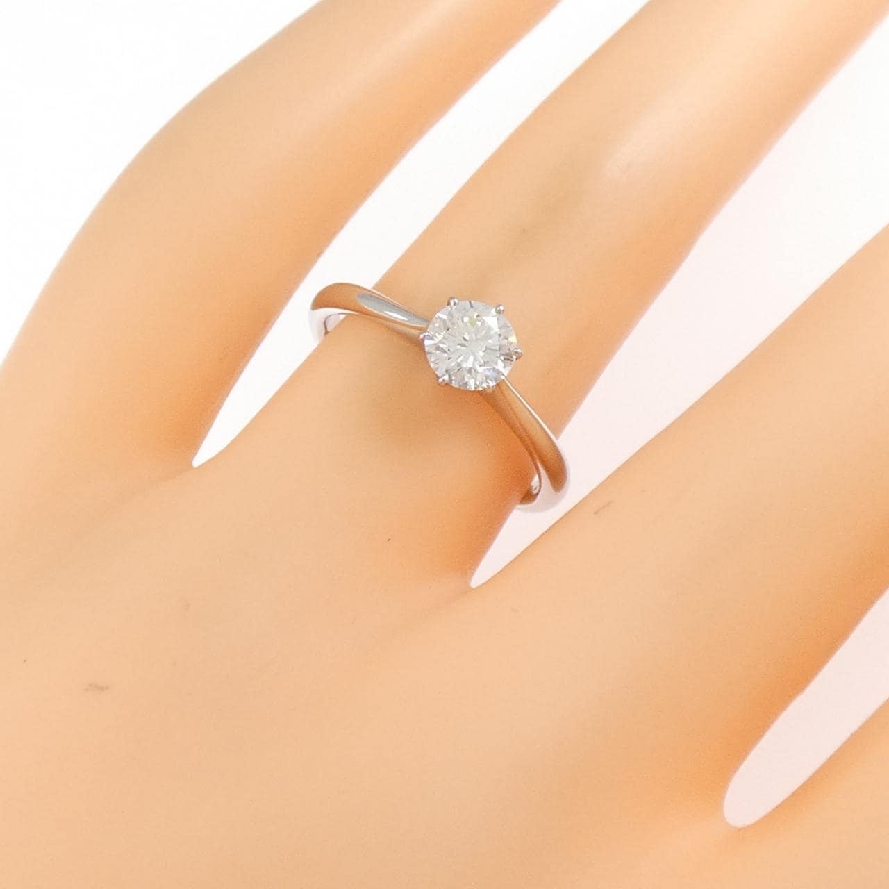 【リメイク】PT900 ダイヤモンド リング 0.502CT D IF 3EXT