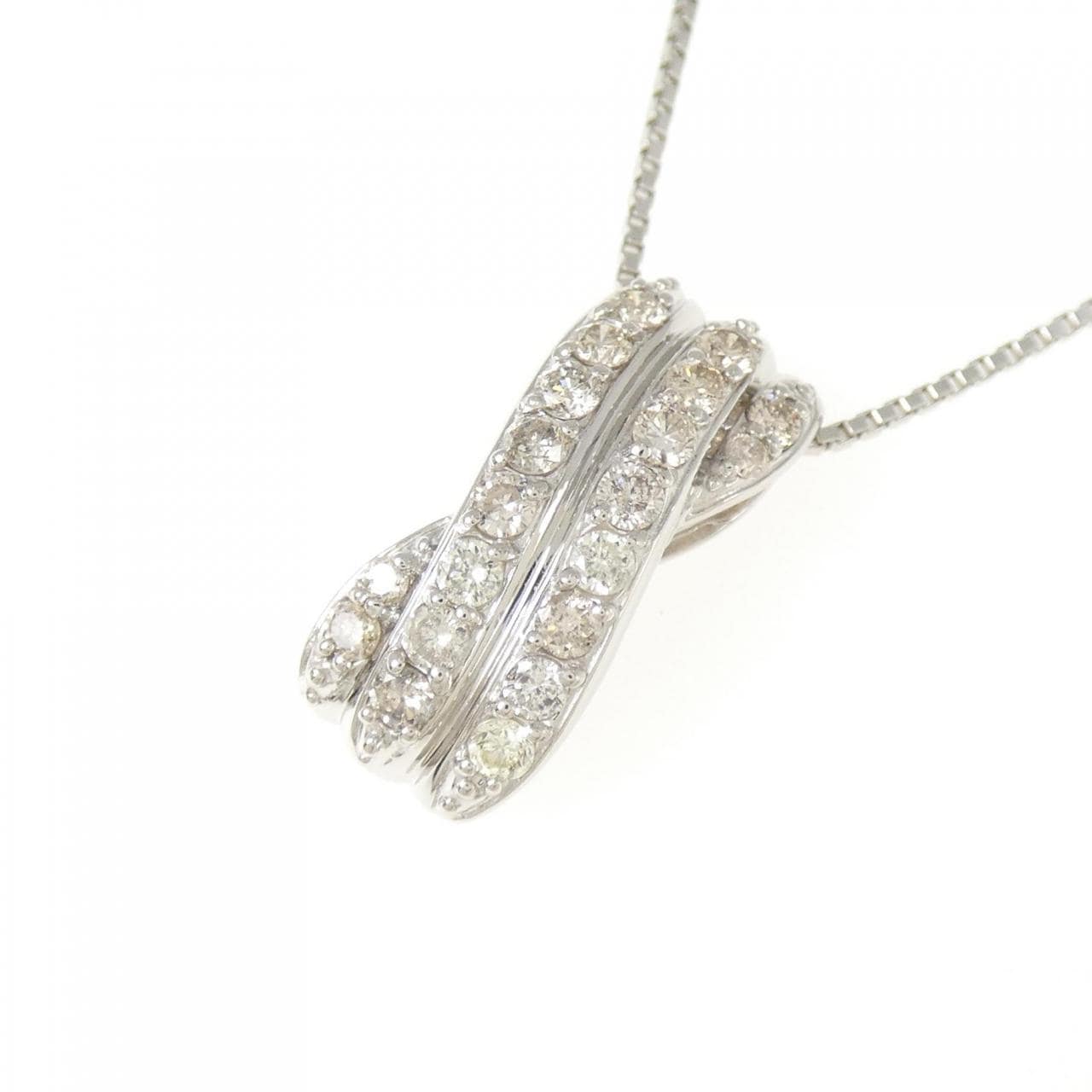 PT900/PT850 ダイヤモンド ネックレス 1.00CT