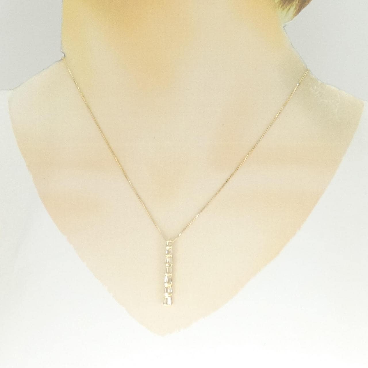 K18YG ダイヤモンド ネックレス 0.92CT