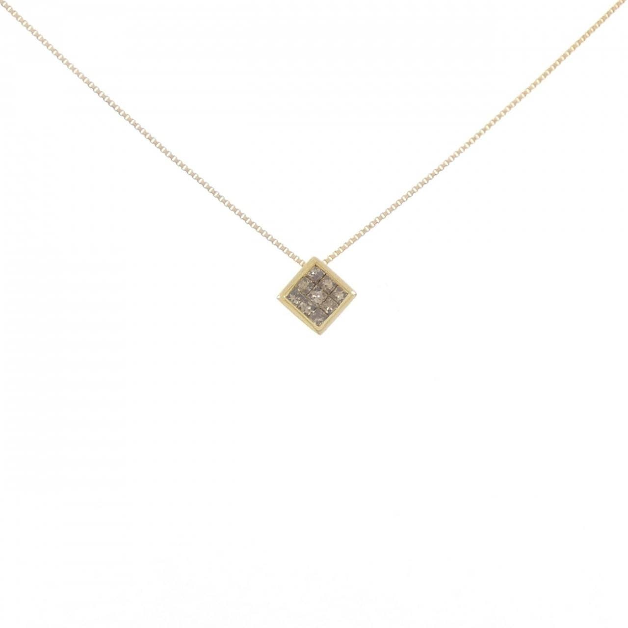 K18YG ダイヤモンド ネックレス 0.17CT