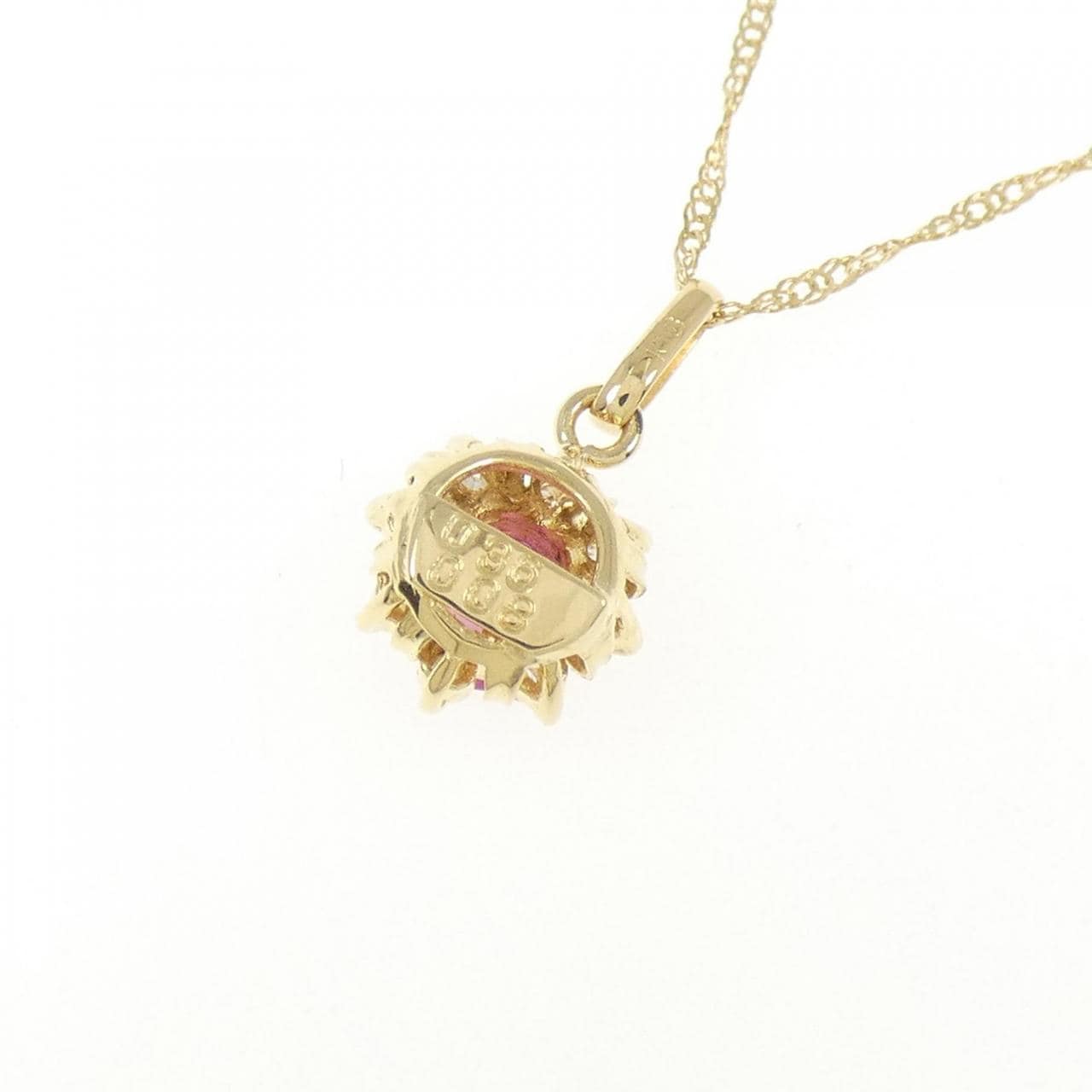 K18YG ルビー ネックレス 0.36CT