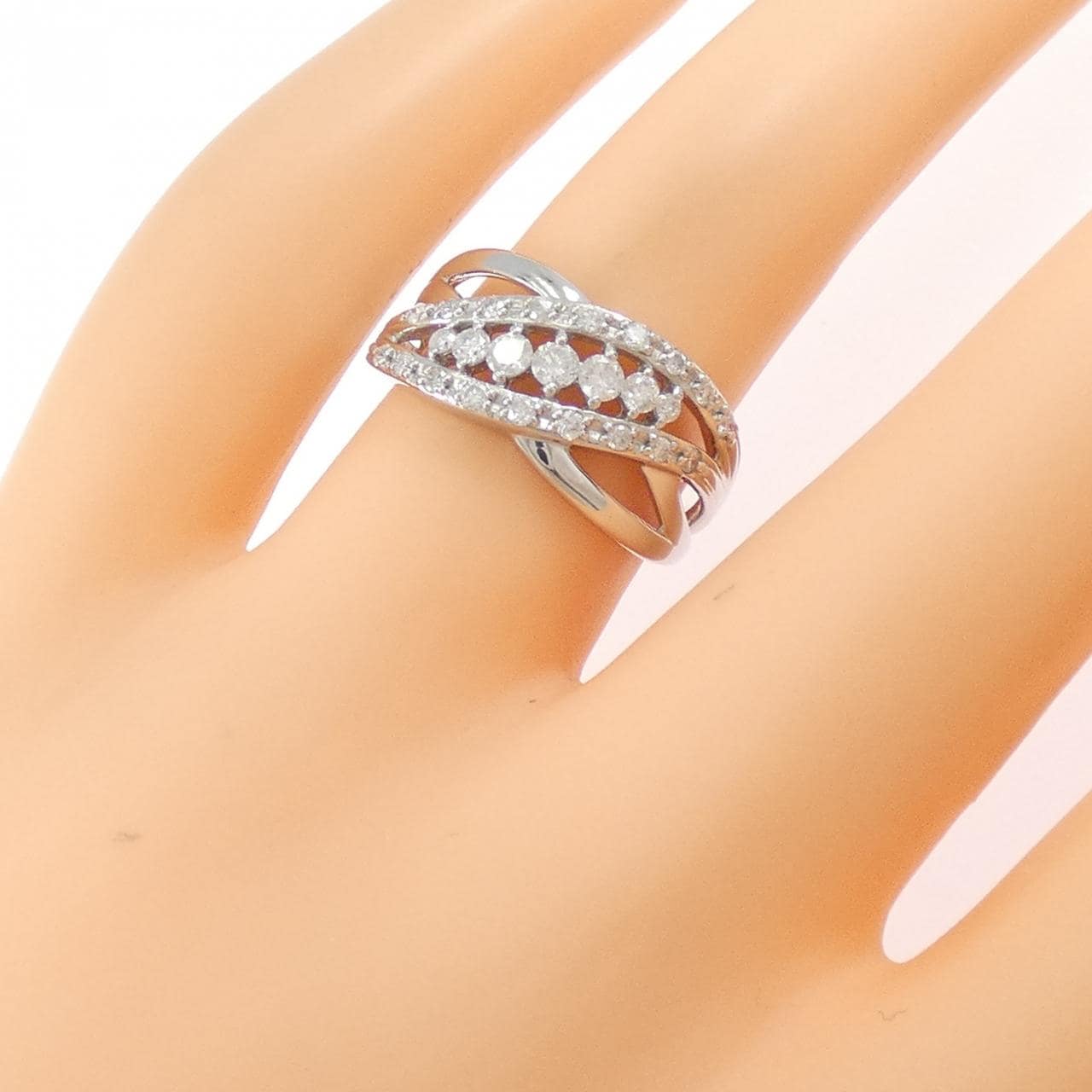 PT950 ダイヤモンド リング 0.41CT