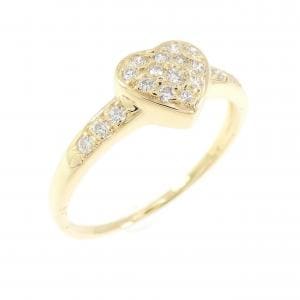750YG ハート ダイヤモンド リング 0.16CT