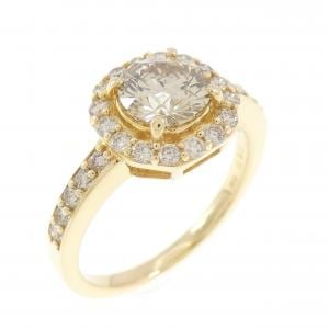 K18YG ダイヤモンド リング 0.90CT