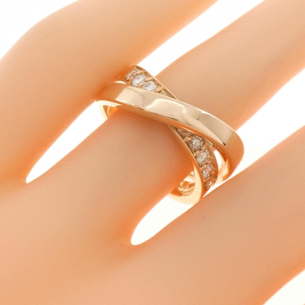 K18PG ダイヤモンド リング 0.50CT