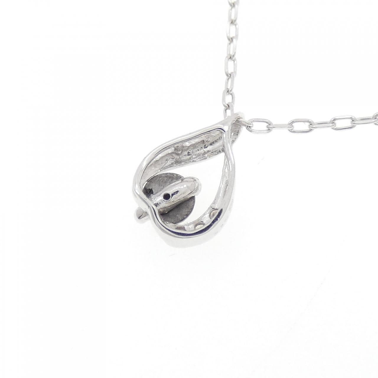 K18WG ダイヤモンド ネックレス 0.16CT