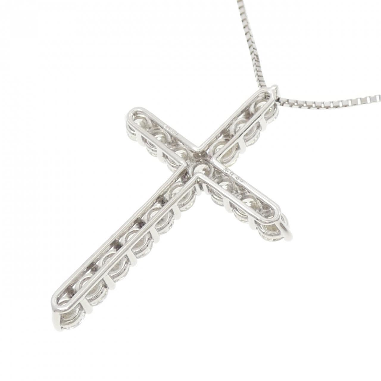 PT900/PT850 クロス ダイヤモンド ネックレス 3.035CT