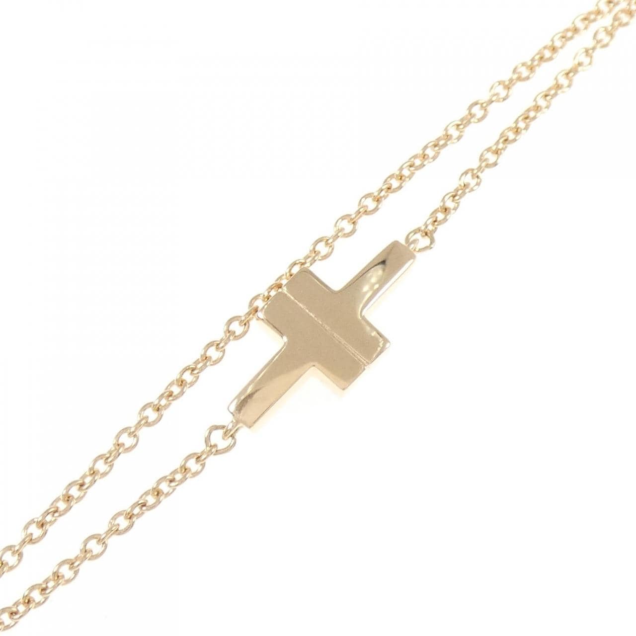 ティファニー T ダブル チェーン ブレスレット