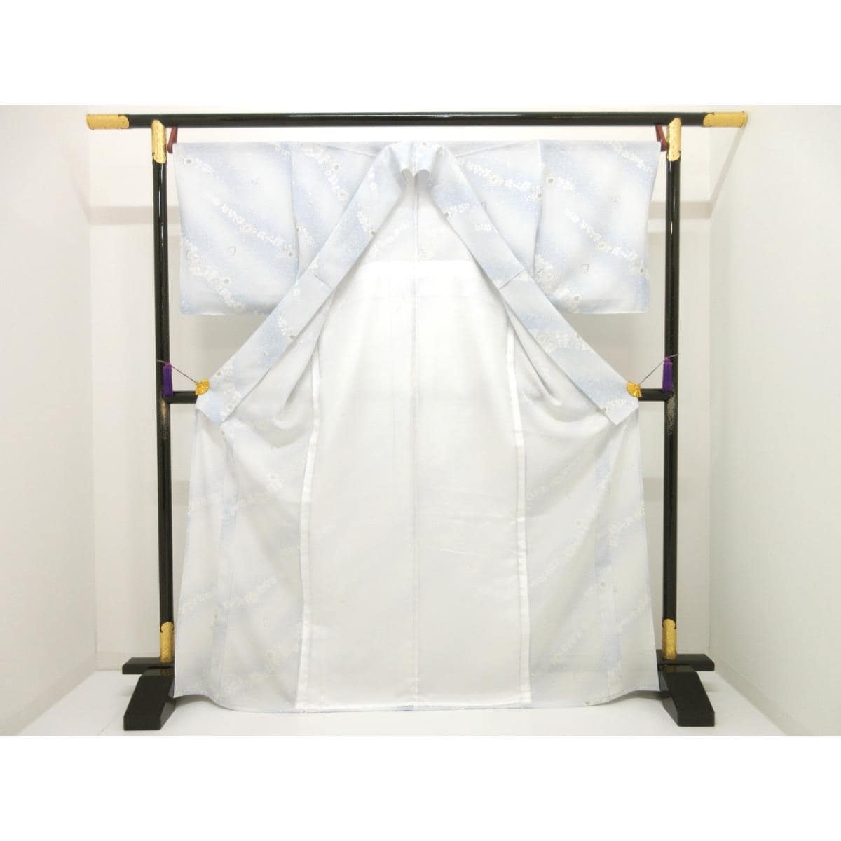 【新品】単衣　駒絽小紋