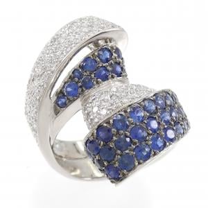 750WG/750BG サファイヤ リング 2.47CT