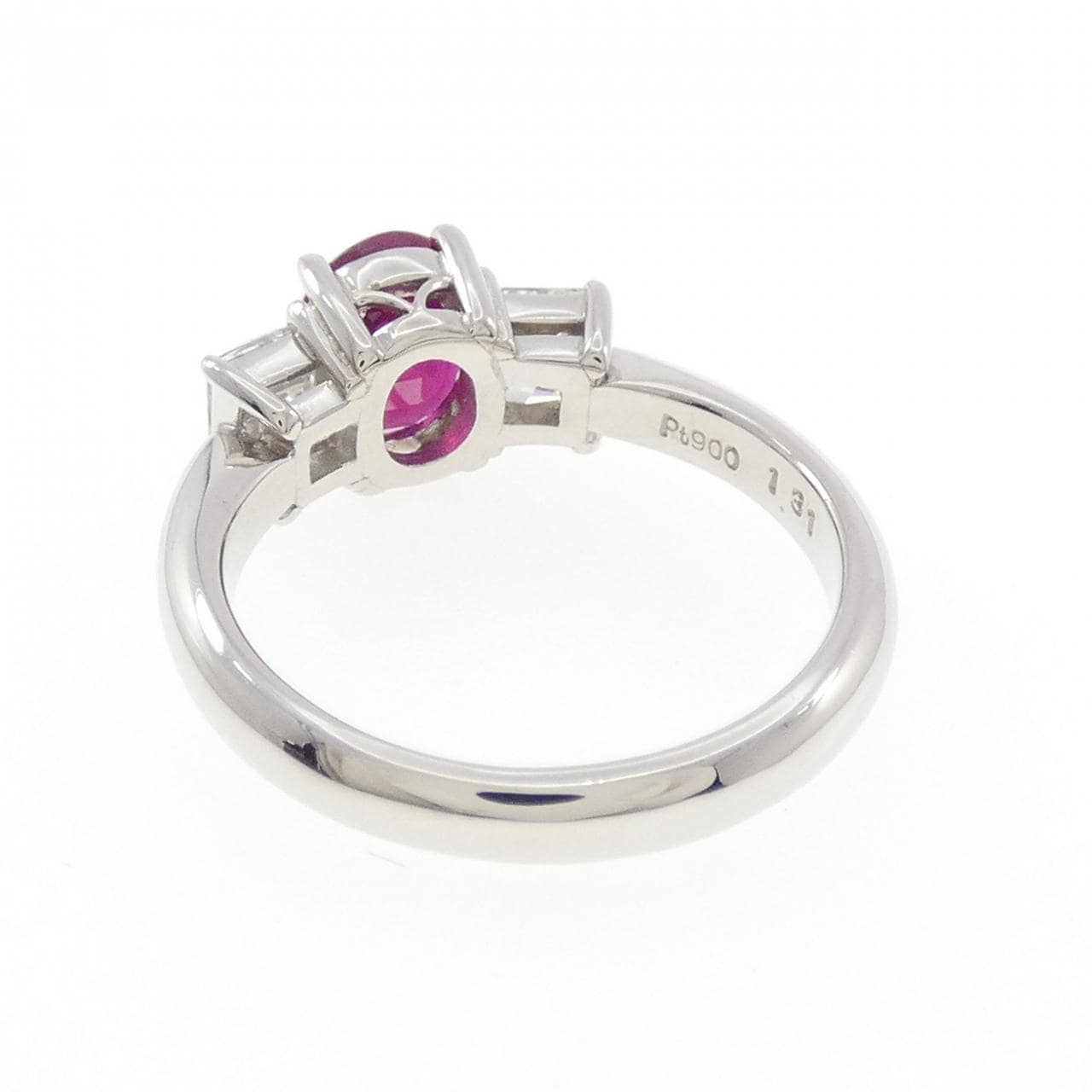 PT900 ルビー リング 1.31CT ビルマ産