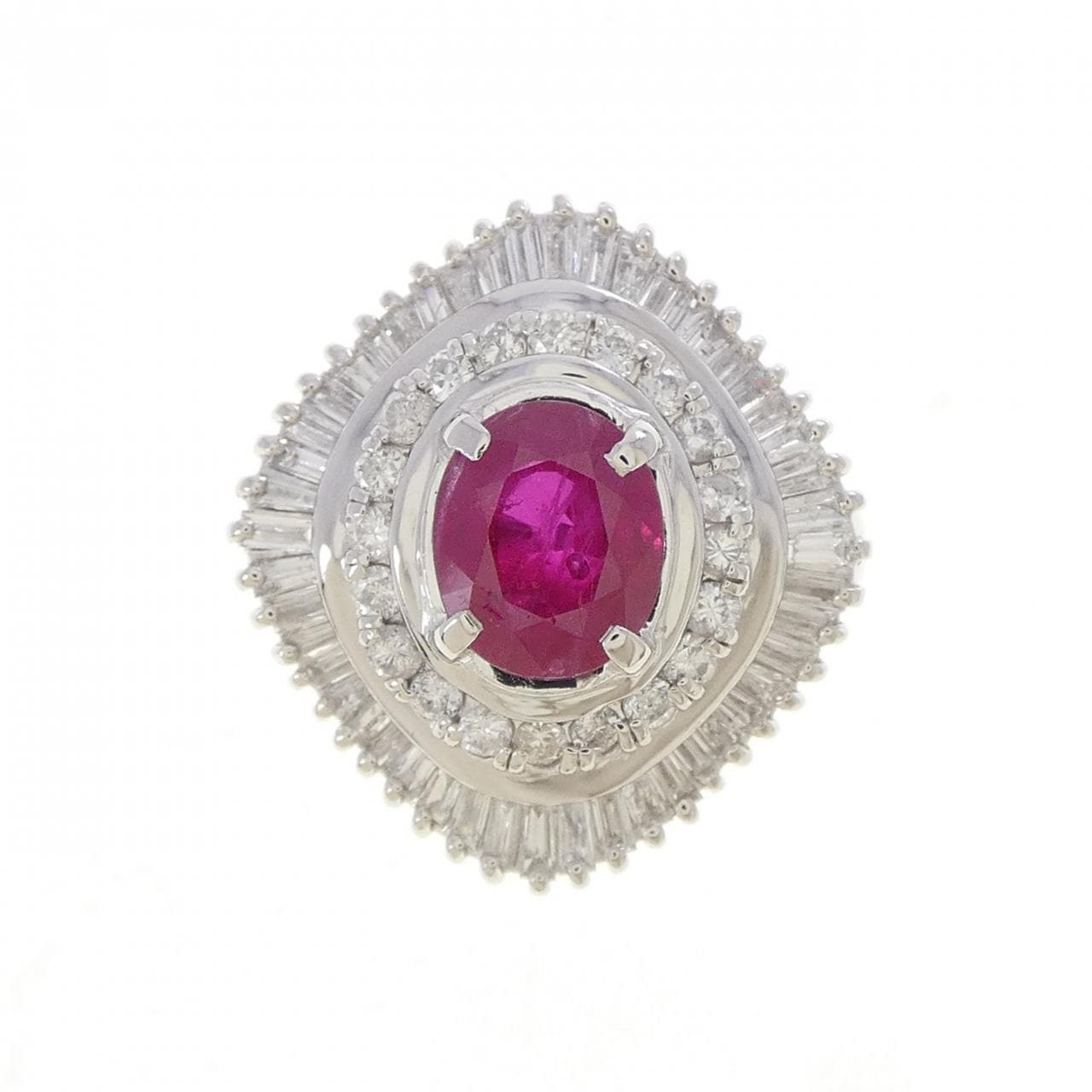 PT900 ルビー リング 1.85CT