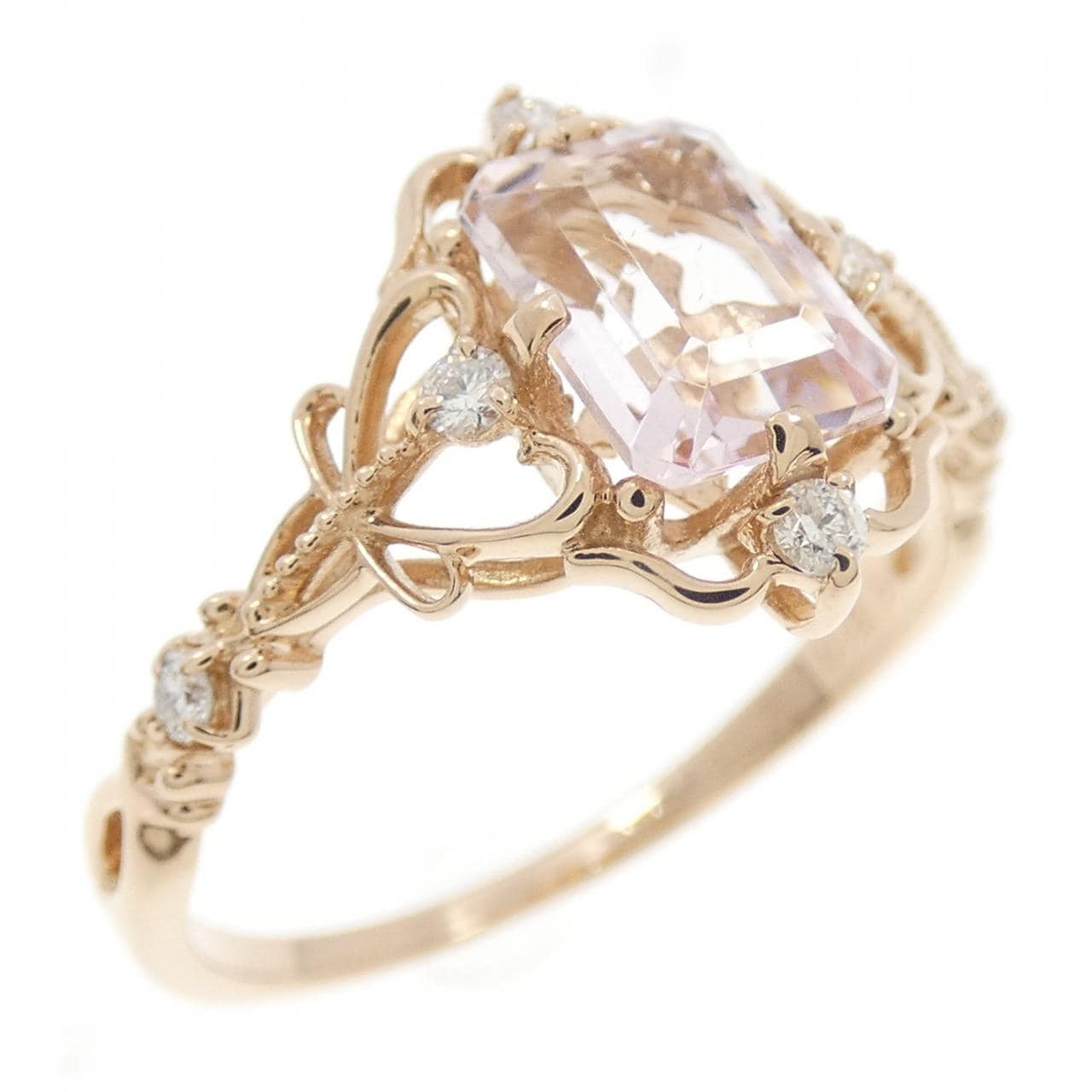 K18PG ベリル リング 0.83CT