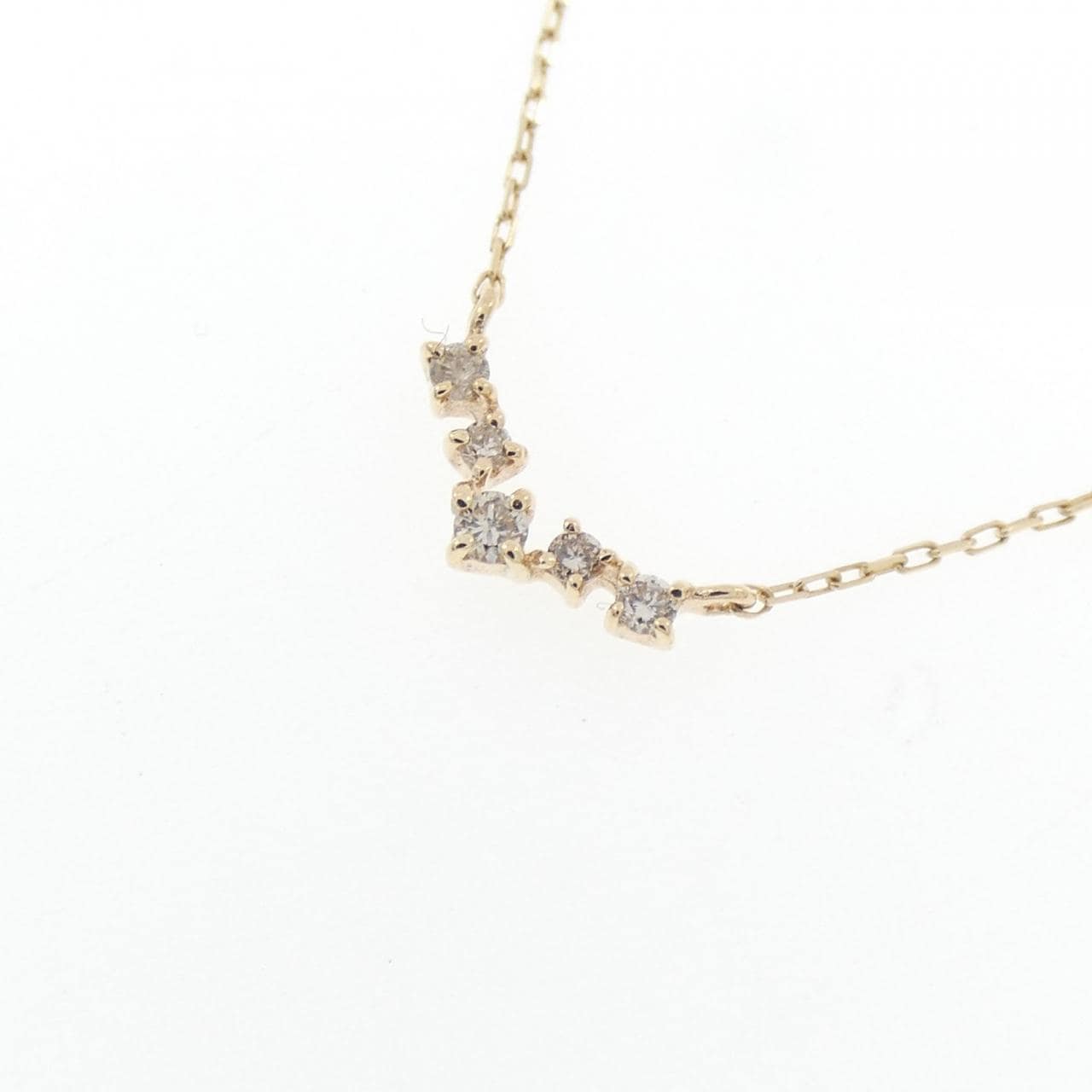 K10YG ダイヤモンド ネックレス