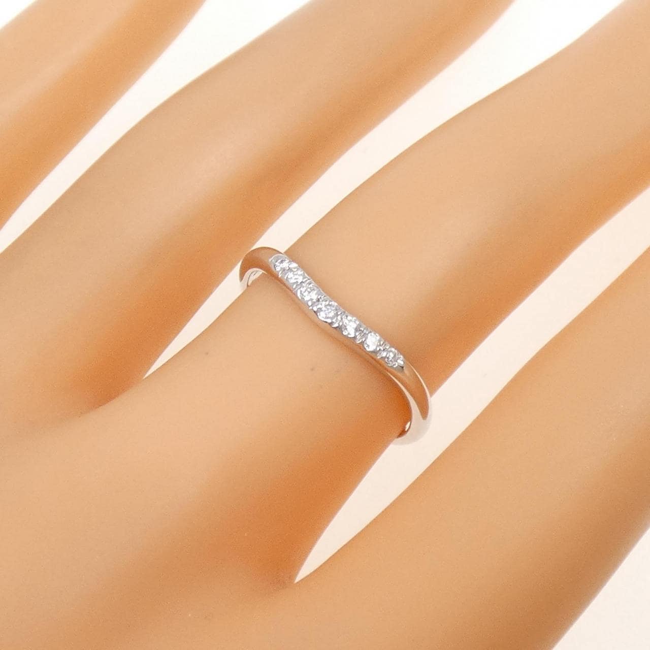 K18WG ダイヤモンド リング 0.08CT