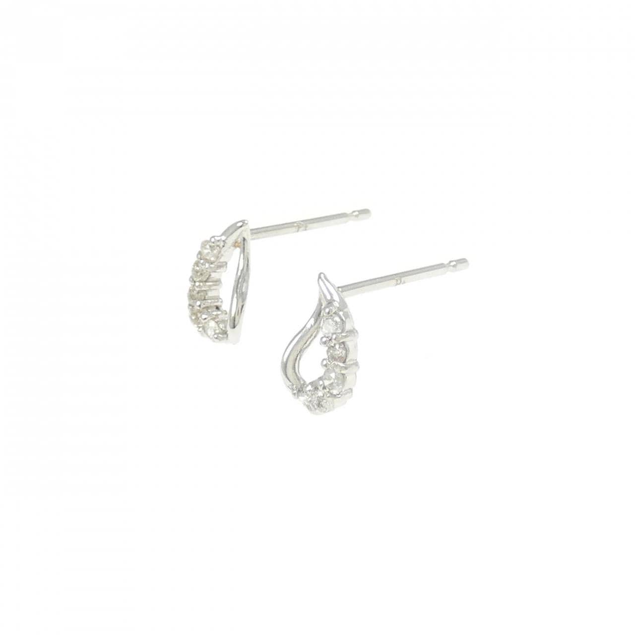 PT/PT900 ダイヤモンド ピアス 0.10CT