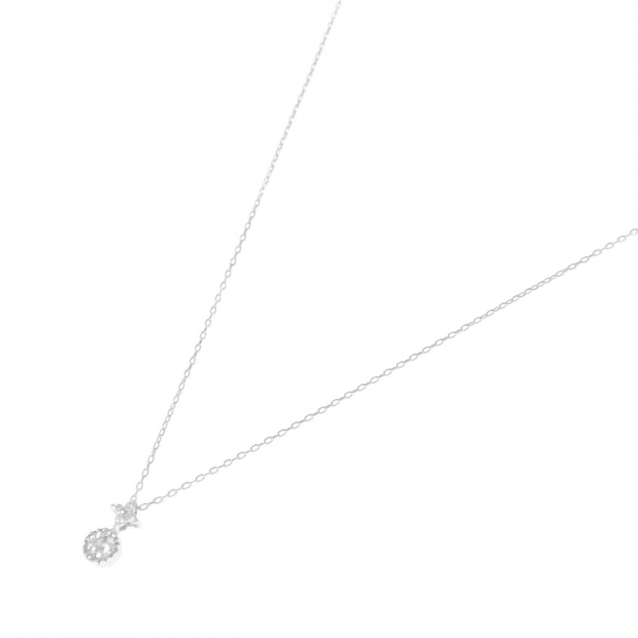 K10WG ダイヤモンド ネックレス 0.10CT