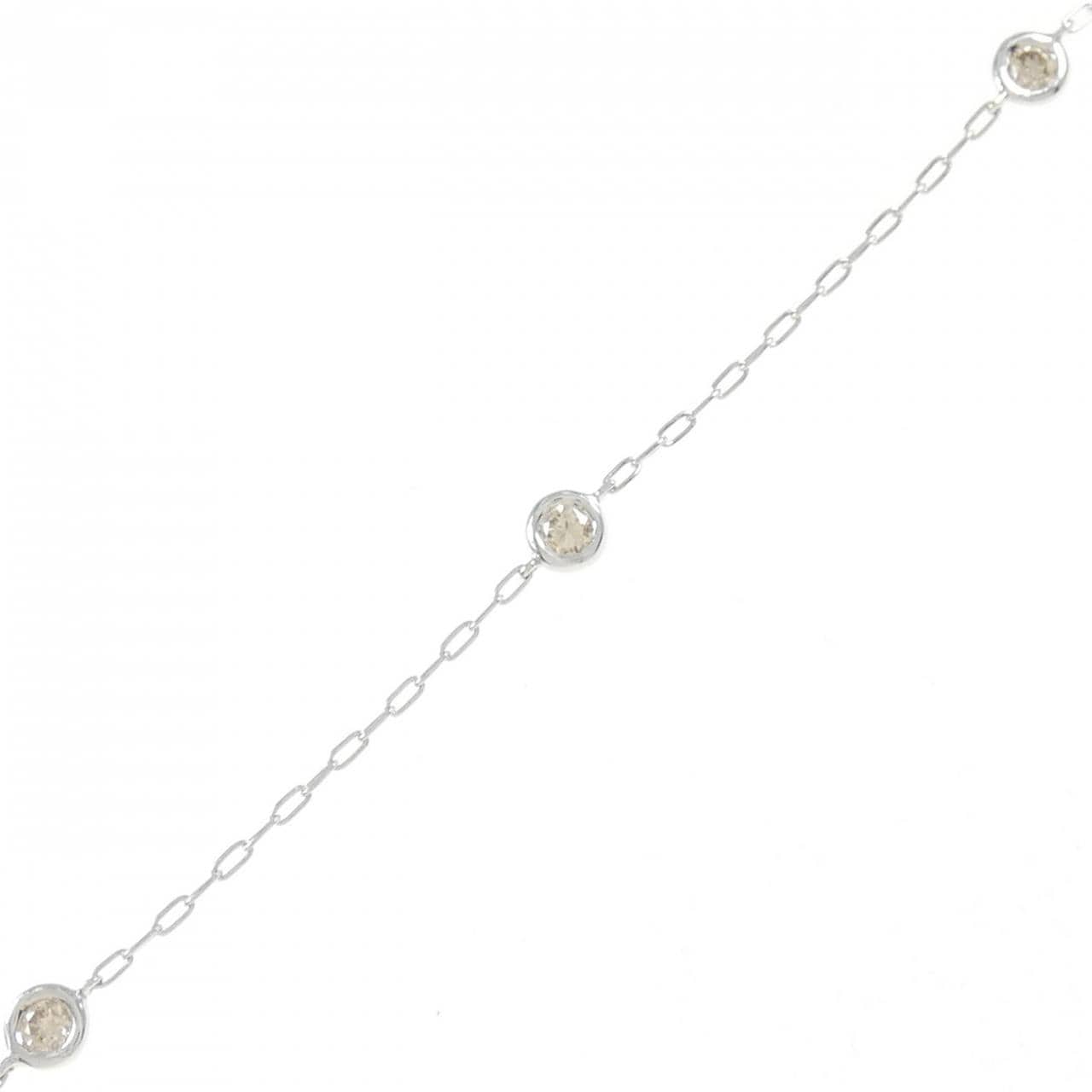 K18WG钻石手链 0.18CT