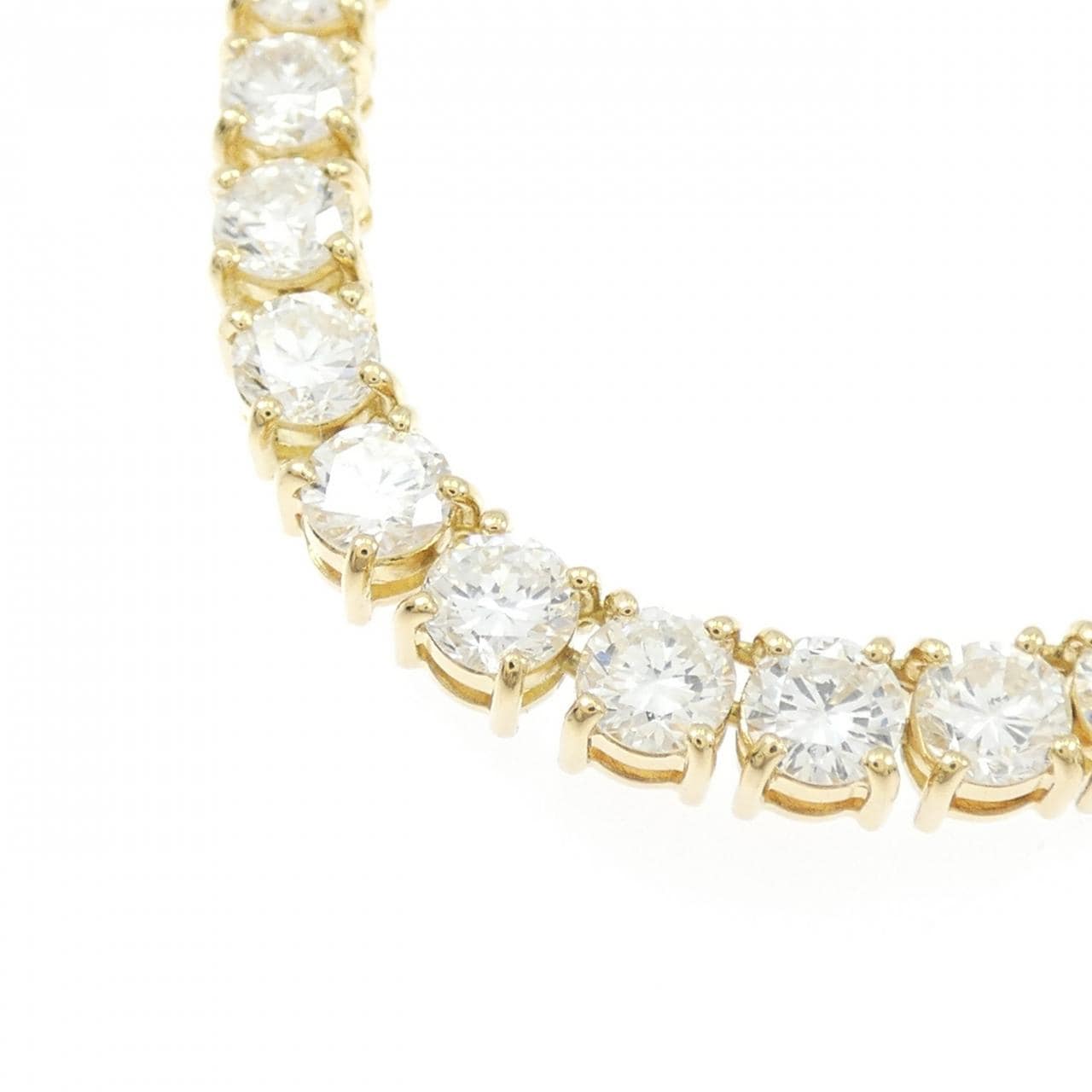 K18YG ダイヤモンド ネックレス 18.16CT