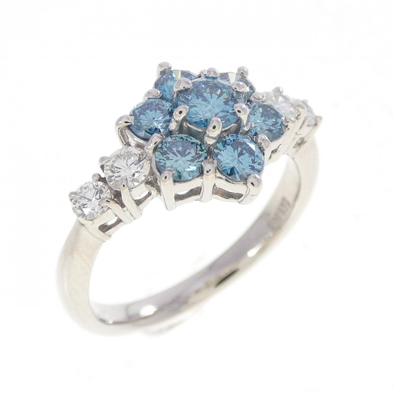 PT900 フラワー ダイヤモンド リング 1.00CT