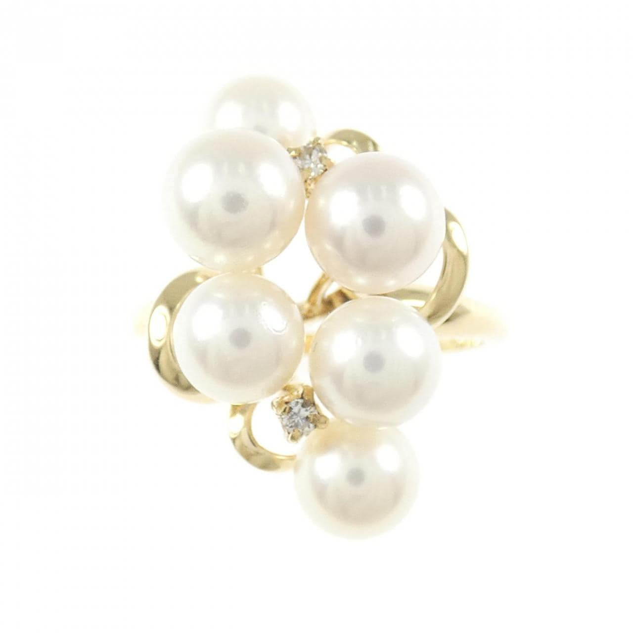 K18YG アコヤパール リング