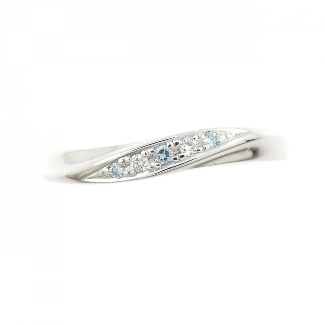 PT950 ダイヤモンド リング 0.040CT