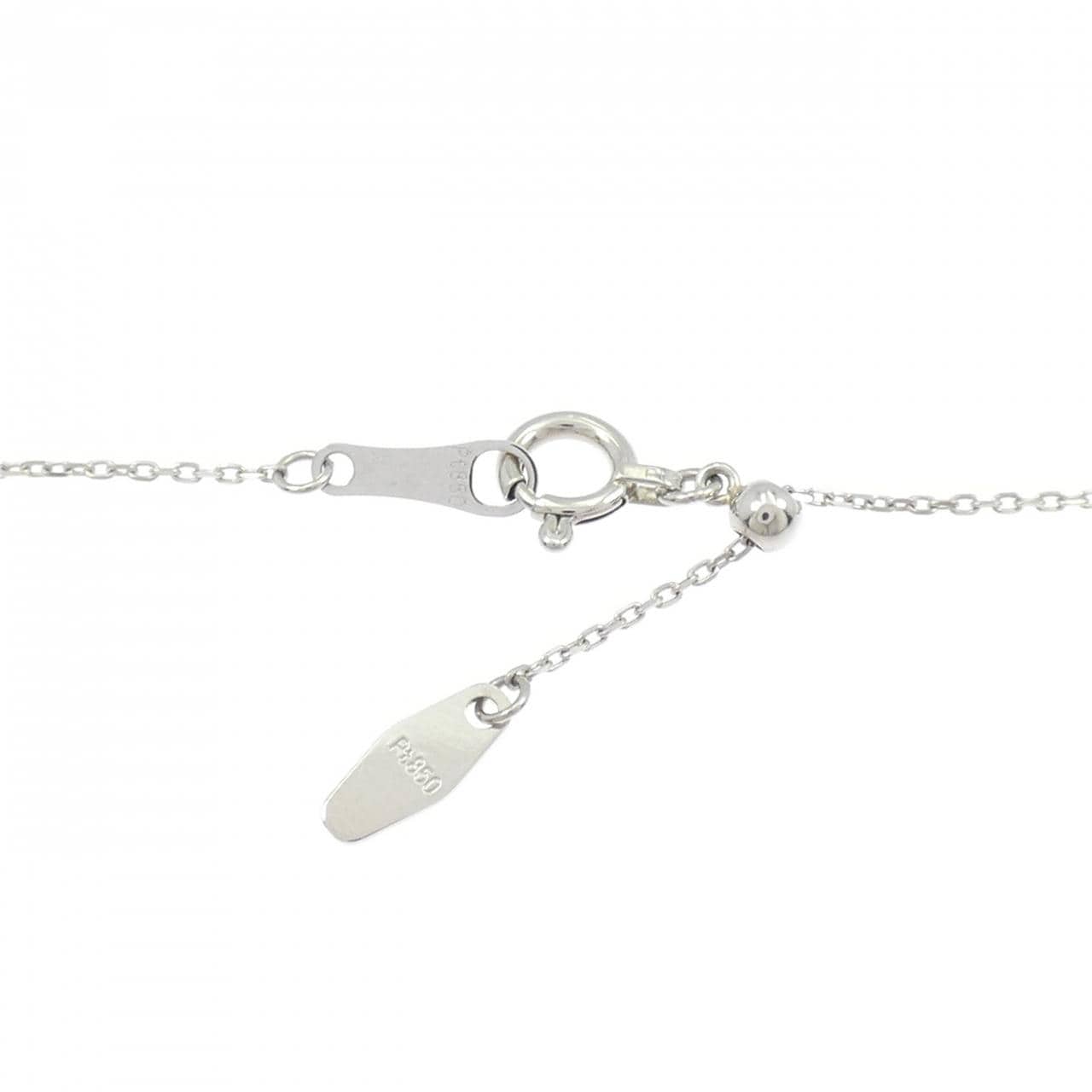 PT900/PT850 バタフライ ダイヤモンド ネックレス 0.357CT