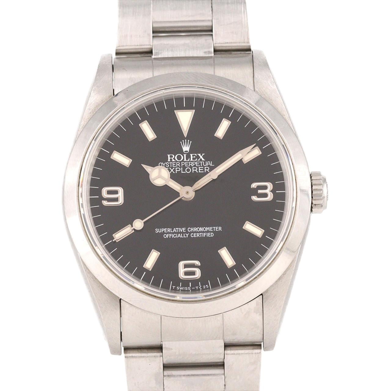 【ノーメンテナンス還元価格】ロレックス エクスプローラーI 14270 SS 自動巻 X番