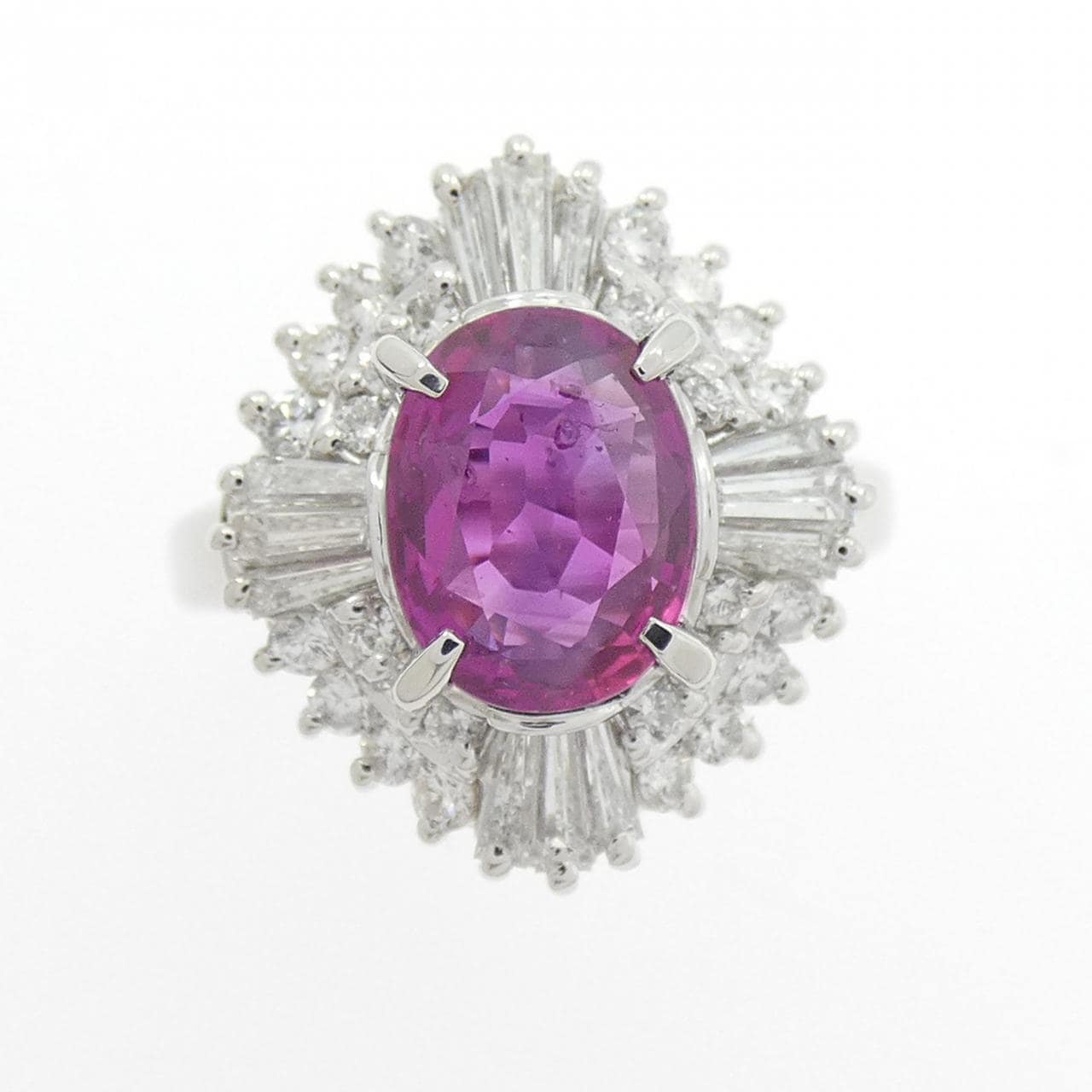 PT900 ルビー リング 1.522CT