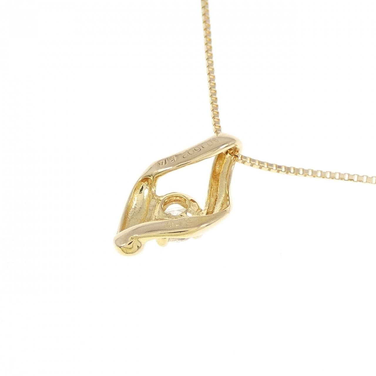 K18YG ダイヤモンド ネックレス 0.13CT