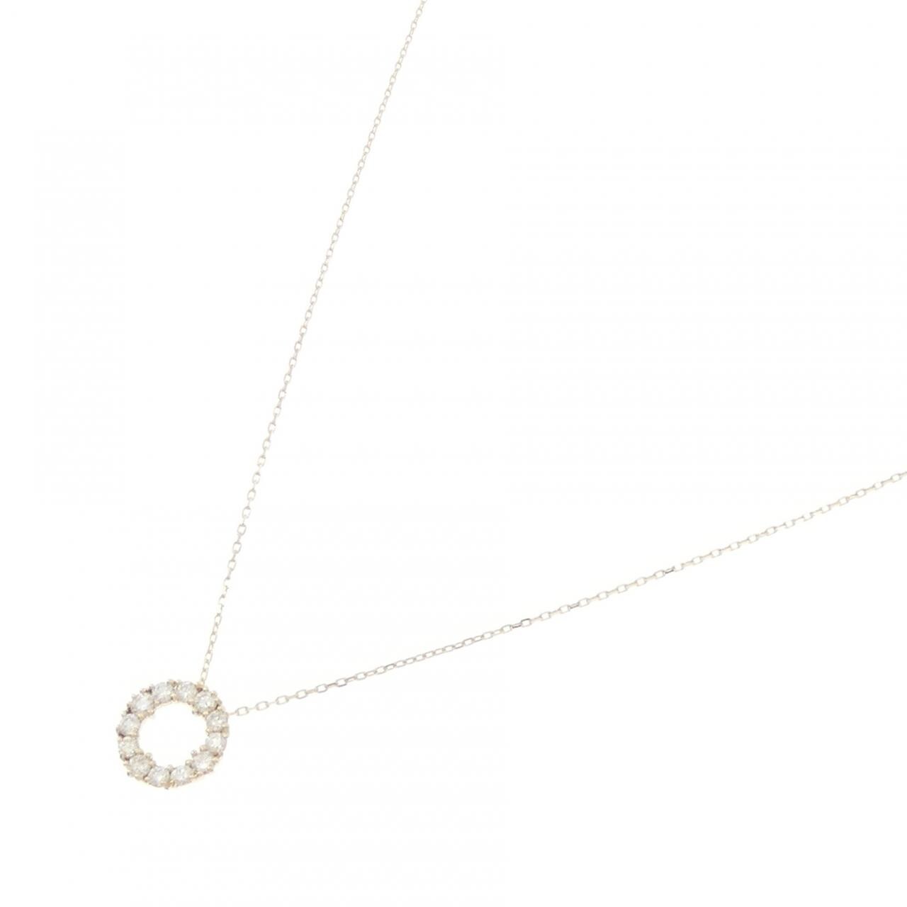 【リメイク】K10YG ダイヤモンド ネックレス 0.30CT
