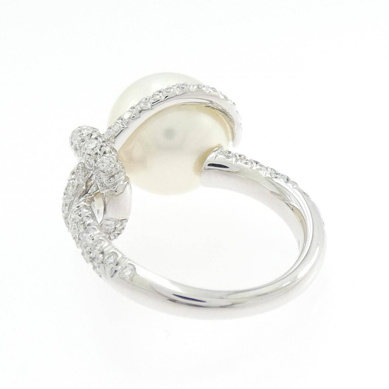 750WG 白蝶パール リング 12.3mm