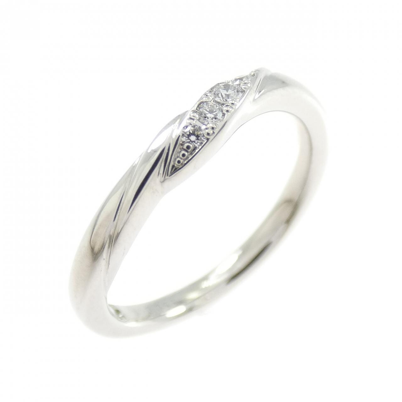 PT950 ダイヤモンド リング 0.053CT