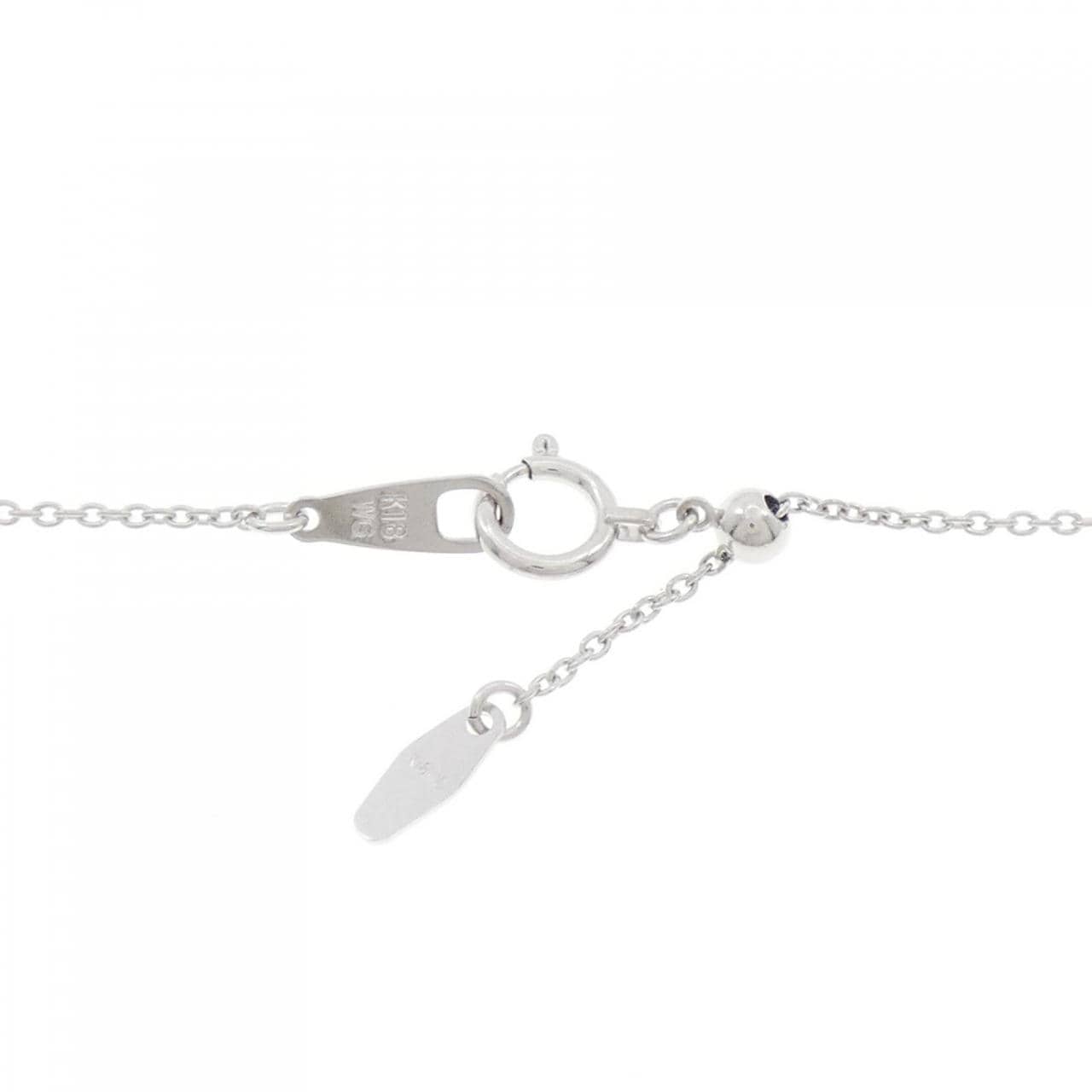 K18WG ダイヤモンド ネックレス 0.35CT