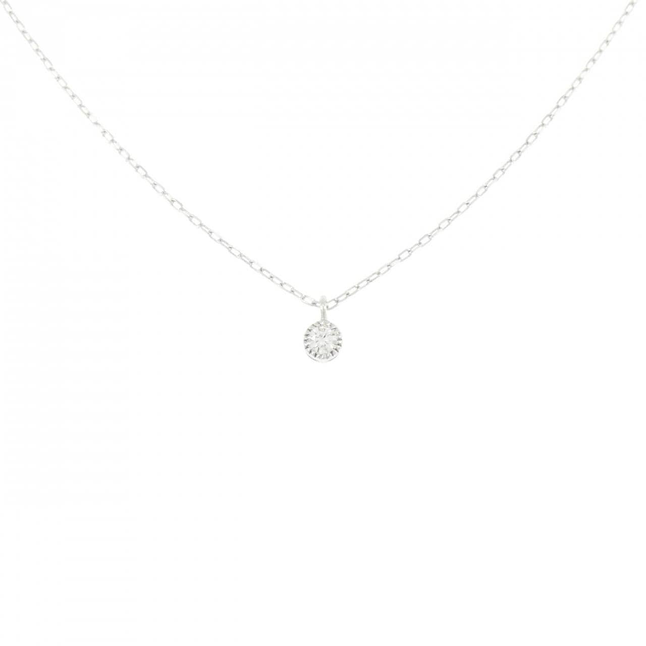K18WG ダイヤモンド ネックレス 0.05CT