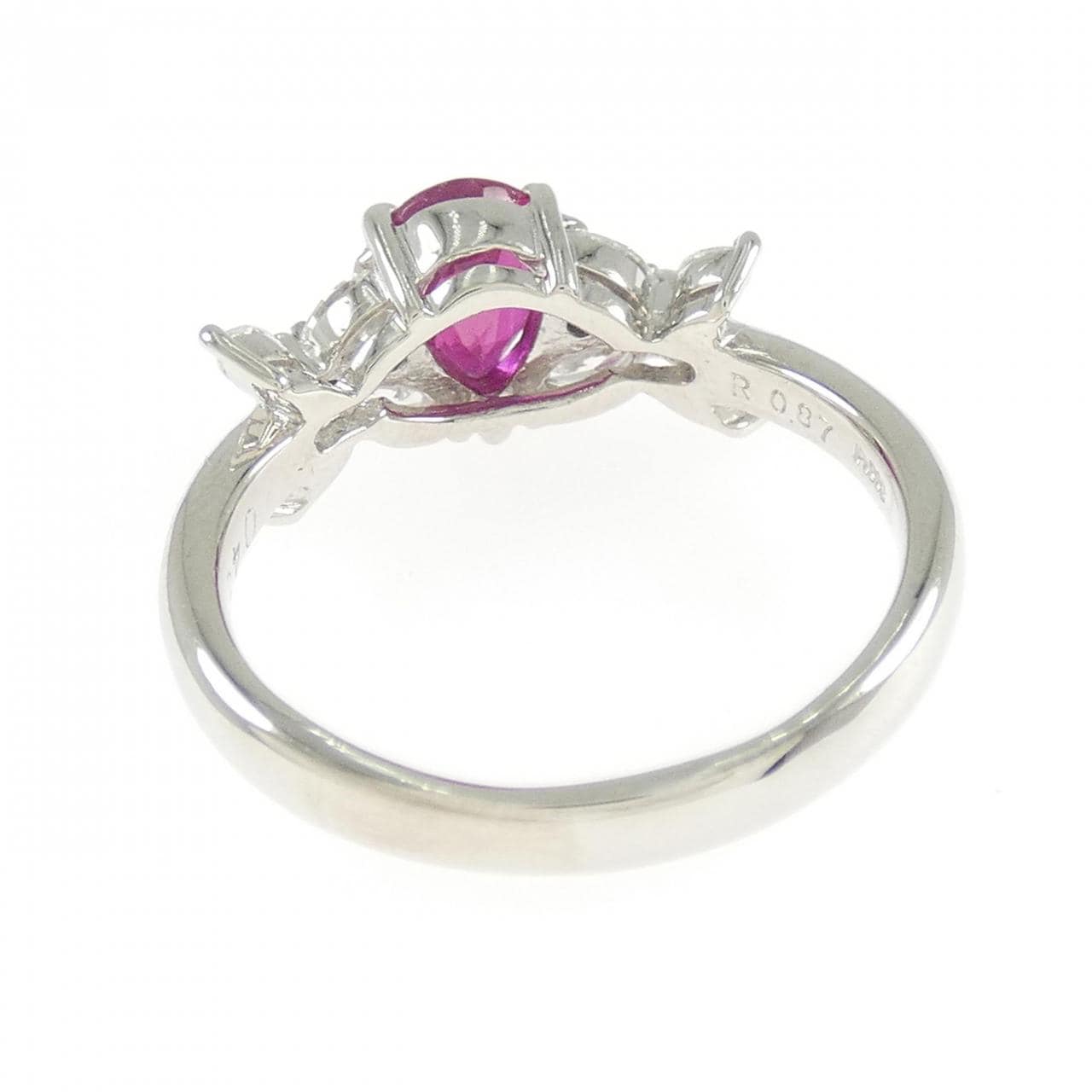 PT900 ルビー リング 0.87CT