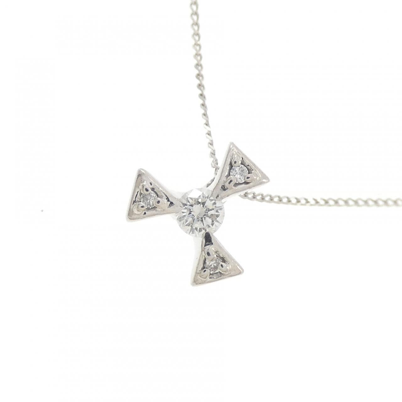 PT900 ダイヤモンド ネックレス 0.10CT