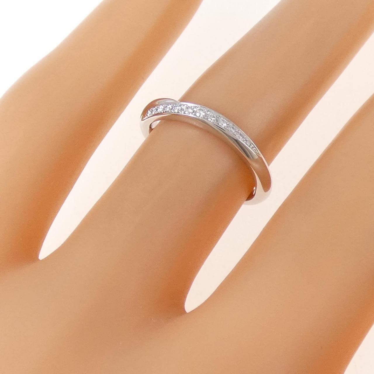 PT950 ダイヤモンド リング 0.052CT