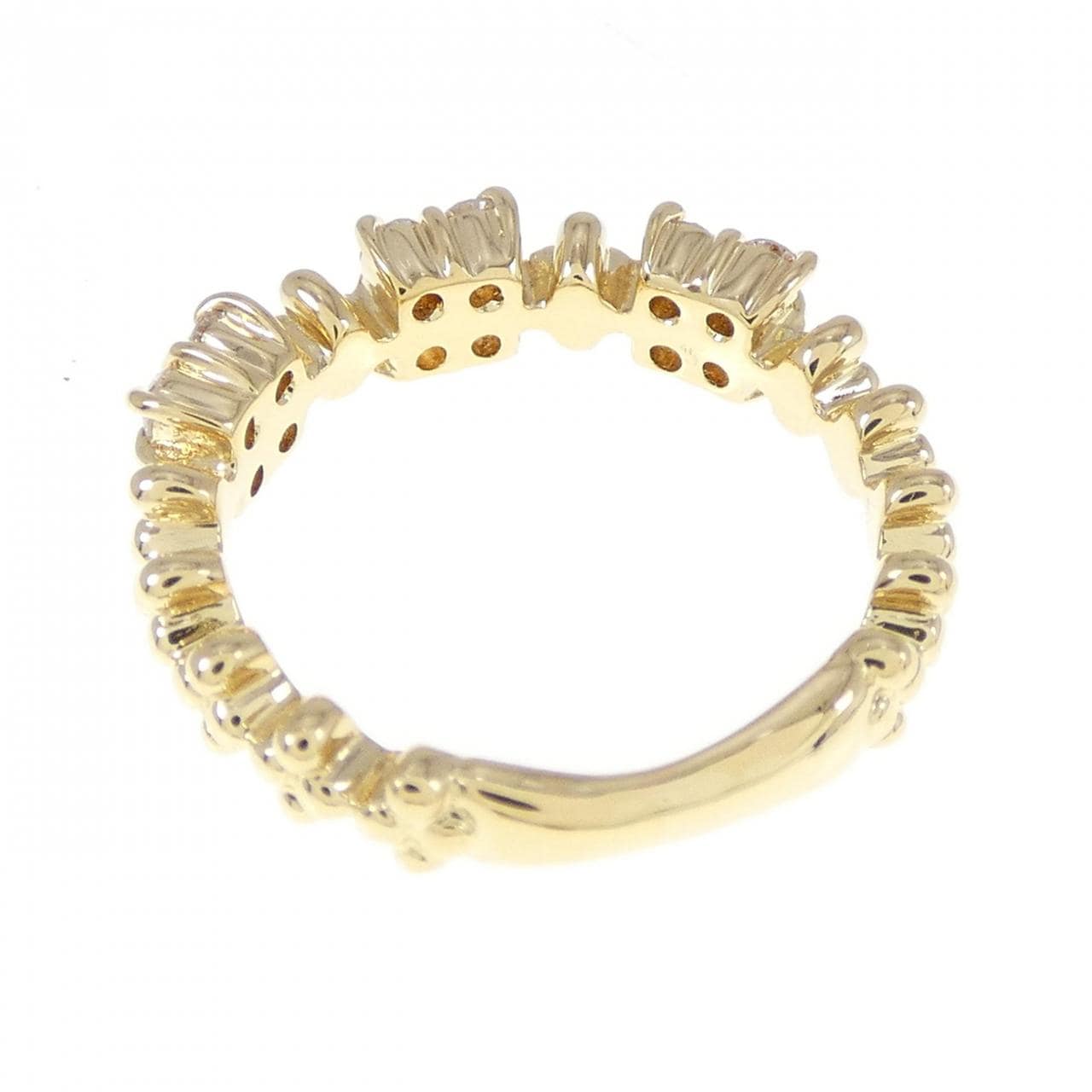 K18YG ダイヤモンド ピンキー リング 0.25CT