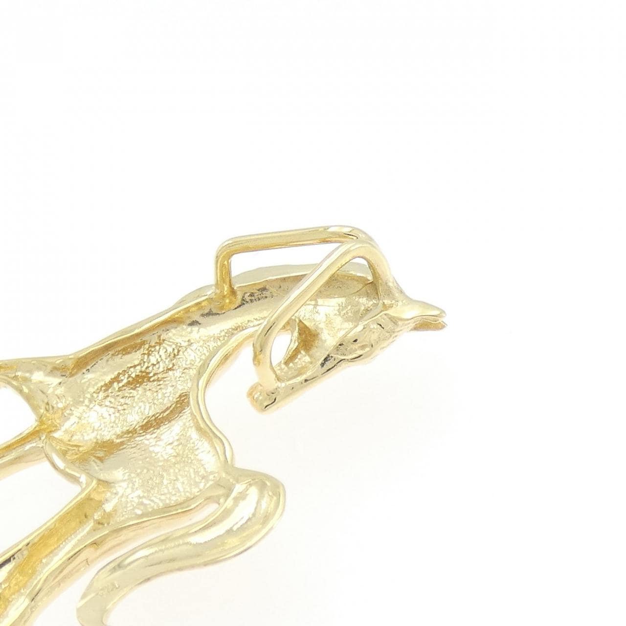 K18YG ホース ペンダント