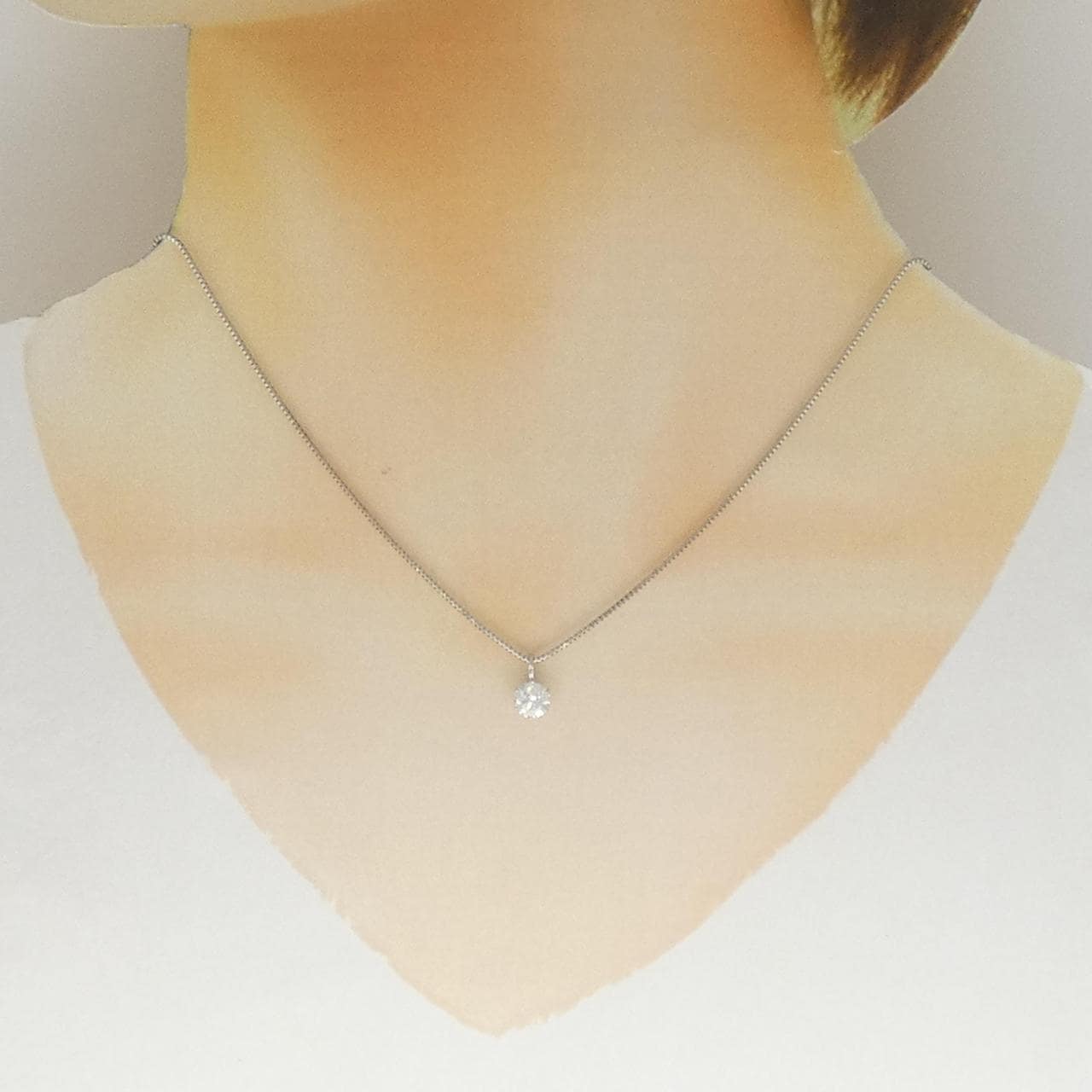 PT900/PT850 ダイヤモンド ネックレス 0.716CT F SI2 Fair
