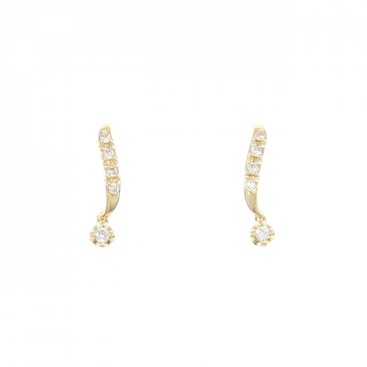 K18YG ダイヤモンド ピアス